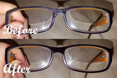 Removing white oxidation from plastic eyeglasses